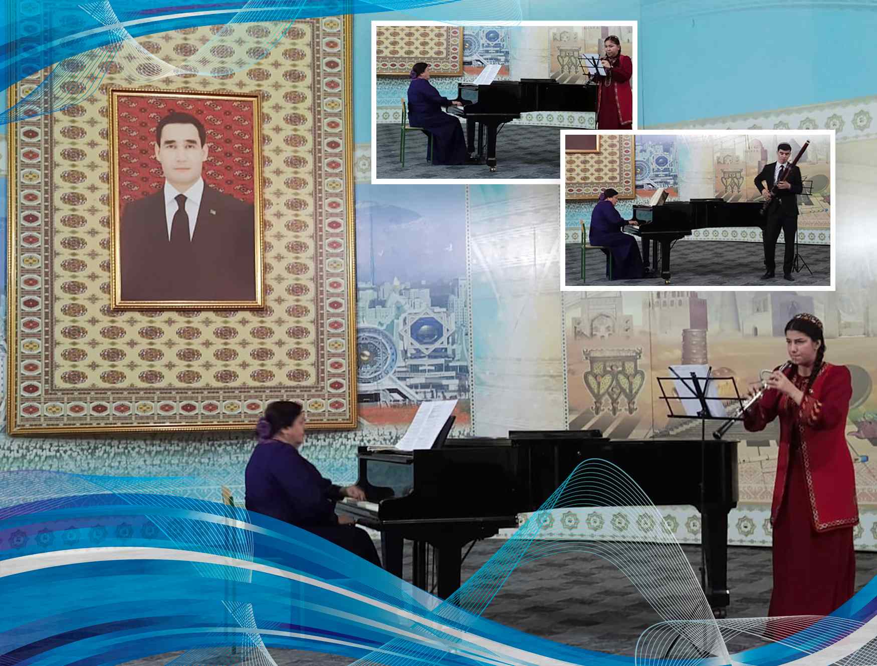 Halypa mugallymyň talyplarynyň konserti geçirildi