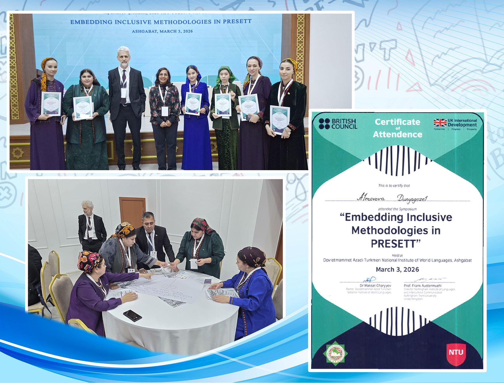 International Symposium on Embedding Inclusive Methodologies in English Language Teaching Held in Ashgabat